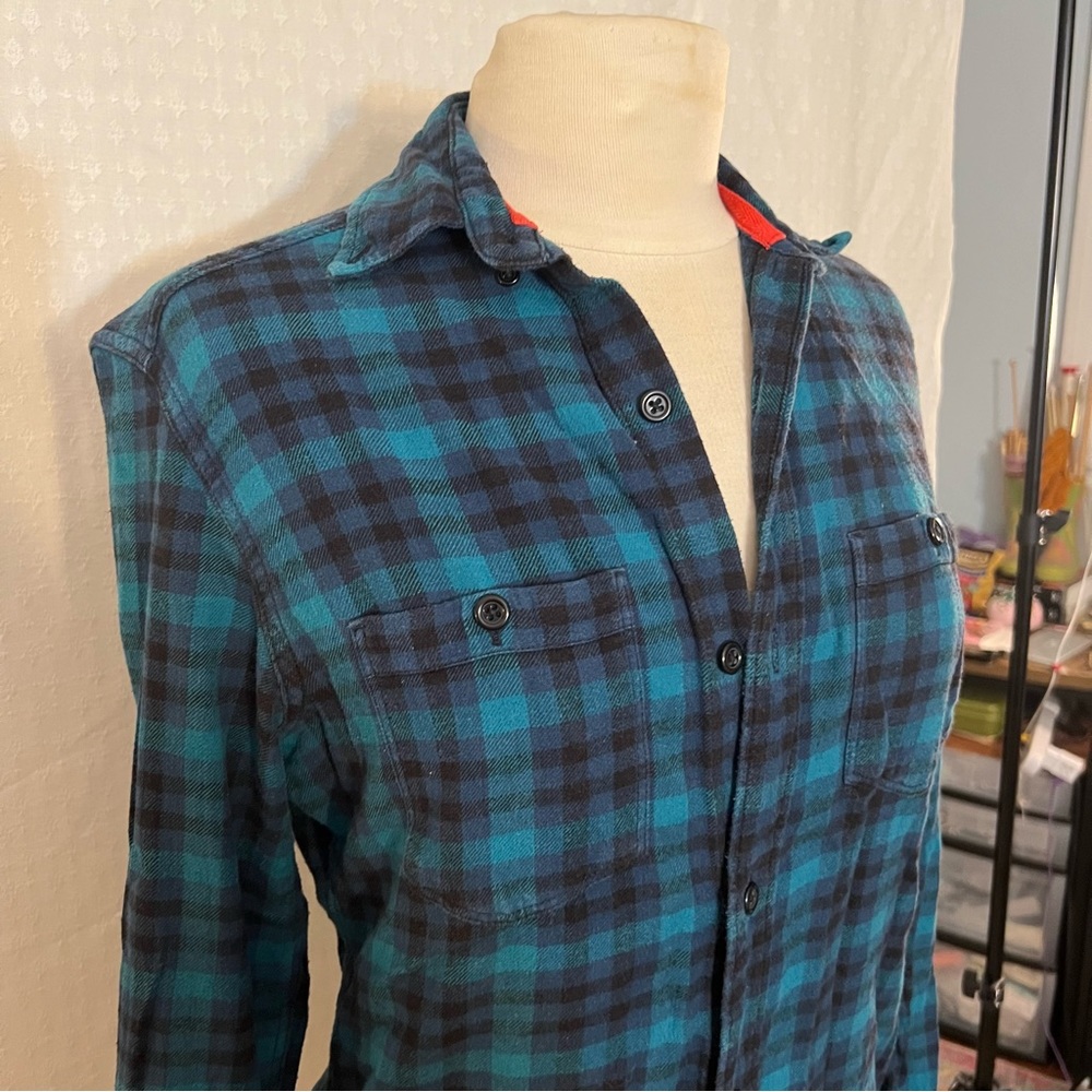 Blue/green flannel - Picture 2 of 5